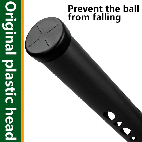 LOVACE Golf Ball Retriever, Aluminum Golf Ball Picker Upper Tube (Black)