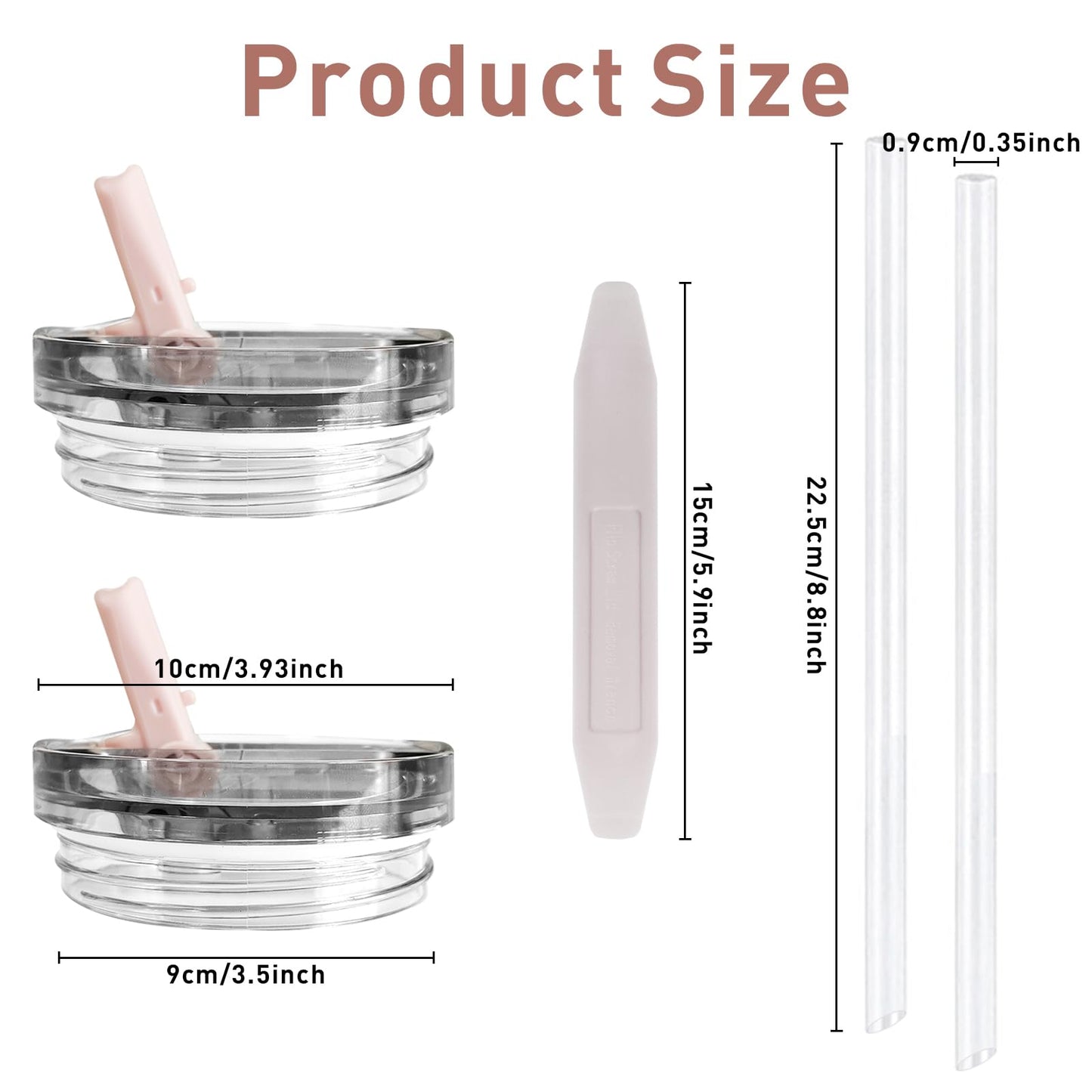 40oz Tumbler Flip Straw Lid for Stanley, Leakproof Detachable Reusable Cup Cover for Office, Gym, Outdoor (Pink)