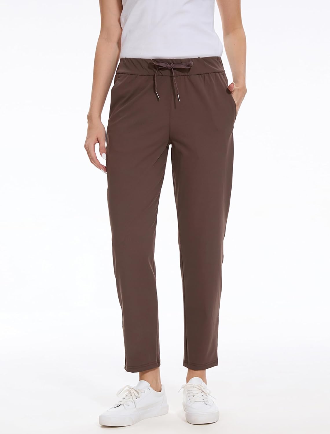 Skiennix Women's Golf Pants - 2 Pack Stretch 7/8 Ankle Sweatpants with Deep Pockets for Athletic Wear | Travel & Lounge