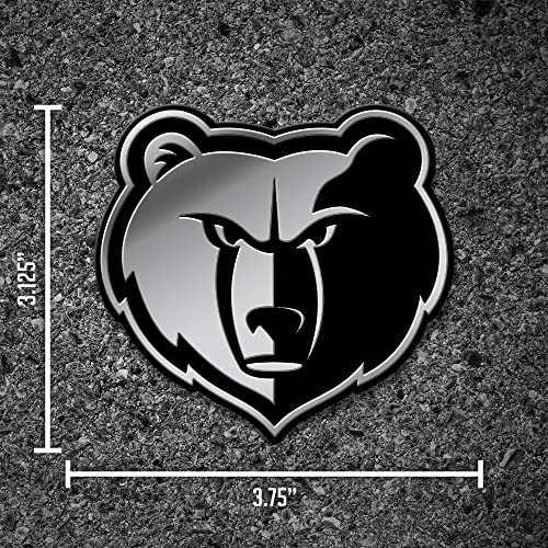 Memphis Grizzlies 3D Chrome Auto Emblem - 5x5 Inch Weather Resistant Decal