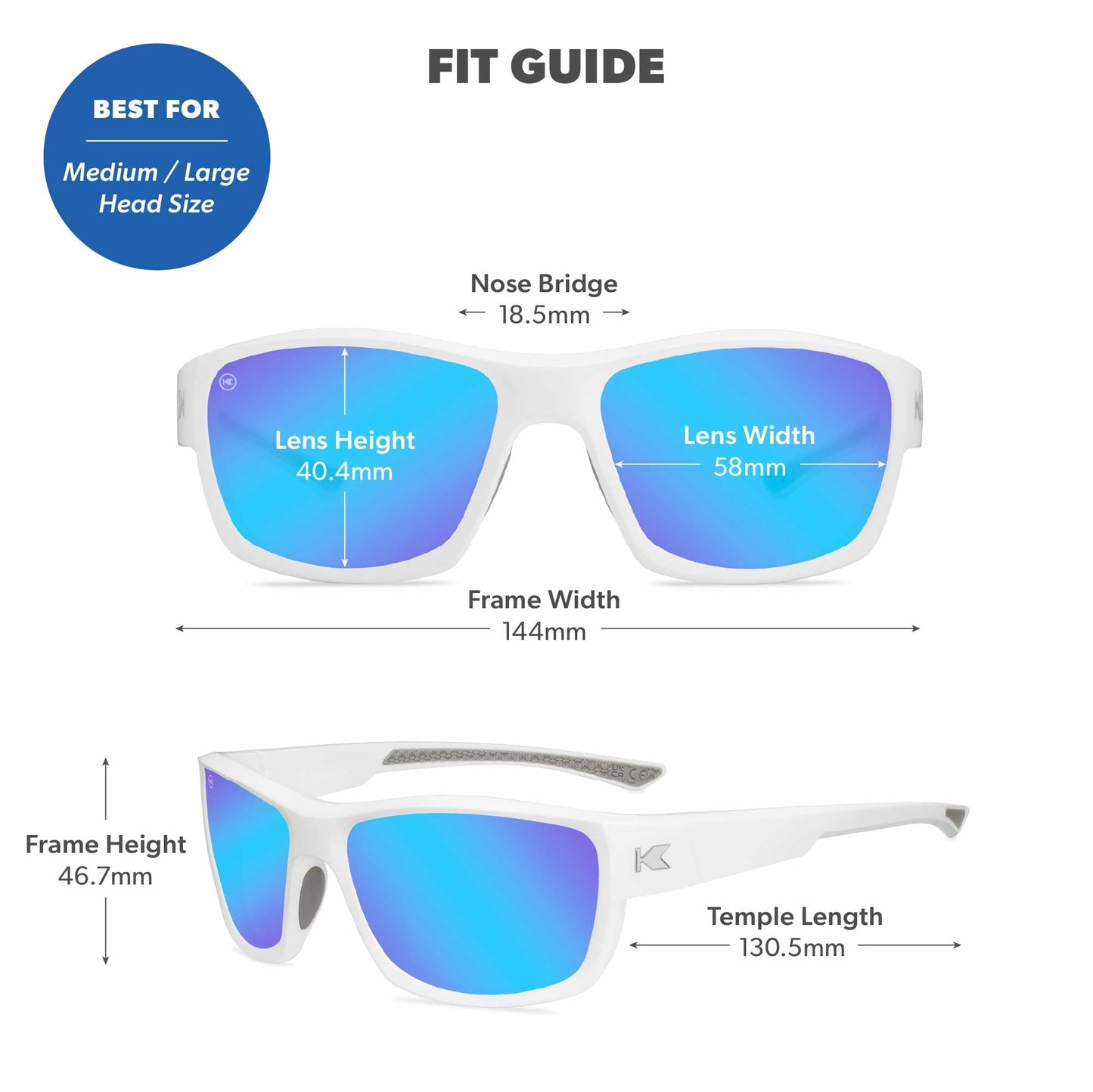 Knockaround Polarized Sunglasses - Fishing, Water Sports - UV Protection