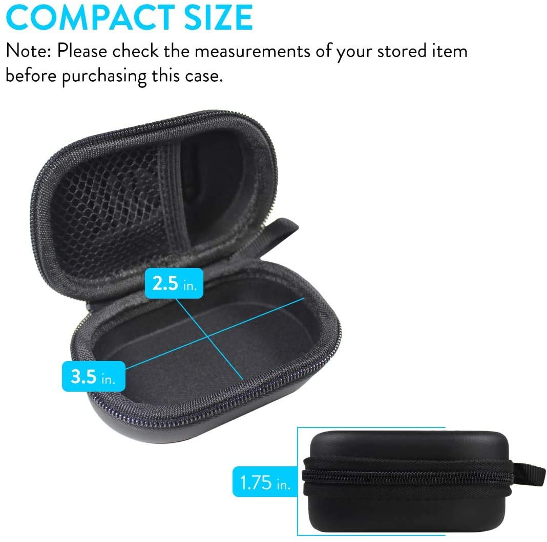 TUDIA EVA Empty Case for Heart Rate Monitor with Chest Strap Compatible with Polar H10, Zacurate Pro Series 500DL, 500BL Fingertip Pulse Oximeter Blood Oxygen Saturation Monitor[Case ONLY]