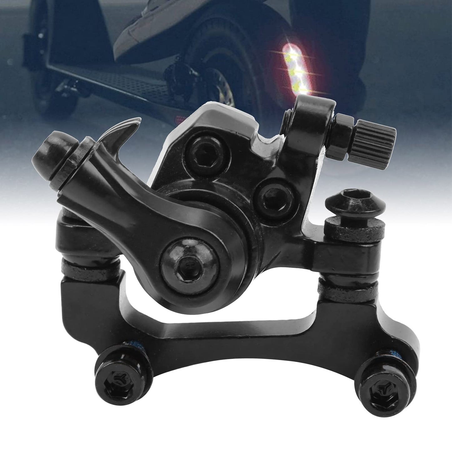 SPYMINNPOO Electric Scooter Brake Caliper,Mechanical Disc Front Brake Caliper Right Side Compatible with 8in 10in Electric Scooter