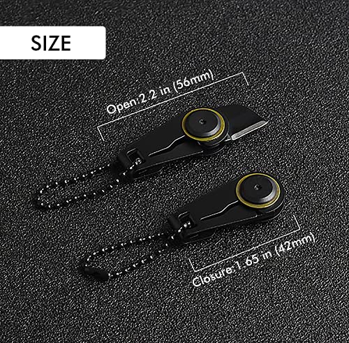 Mini Zipper Knife Set - Outdoor Survival EDC Gear with Keychain Attachment