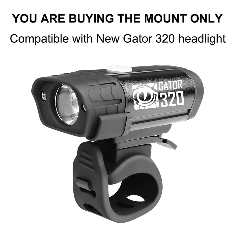 BLITZU New Improved Bike Light Mounting Bracket Strap for Gator 320, Gator 390 and Gator 450 Headlight (Gator 390)