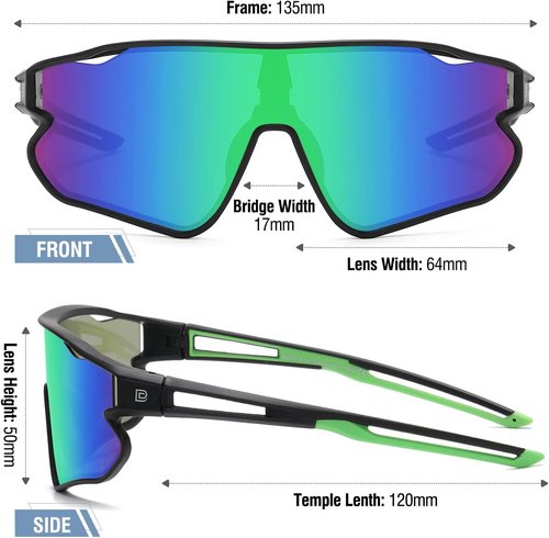 DUCO Kids Sunglasses - Lightweight TR90 Frame UV400 Protection | Youth Baseball Cycling Shades for Boys & Girls