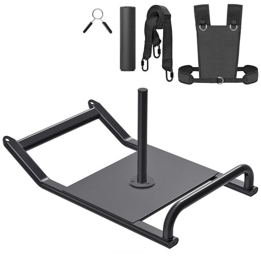 Dolibest Portable Weight Sled with Handle, Workout Sled for Fitness Strength Training and Speed Improvement, Innovative Design for Easy Obstacle Clearance, Suitable for 1-2" Weight Plates