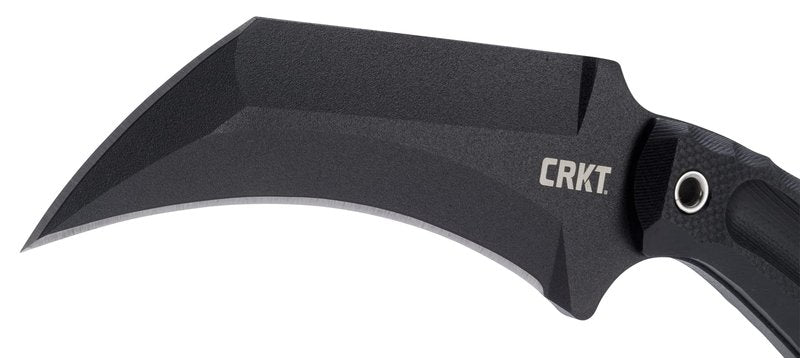 CRKT Du Hoc Fixed Blade Knife with Sheath: SK-5 Plain Edge Blade, G10 Handle, 2630