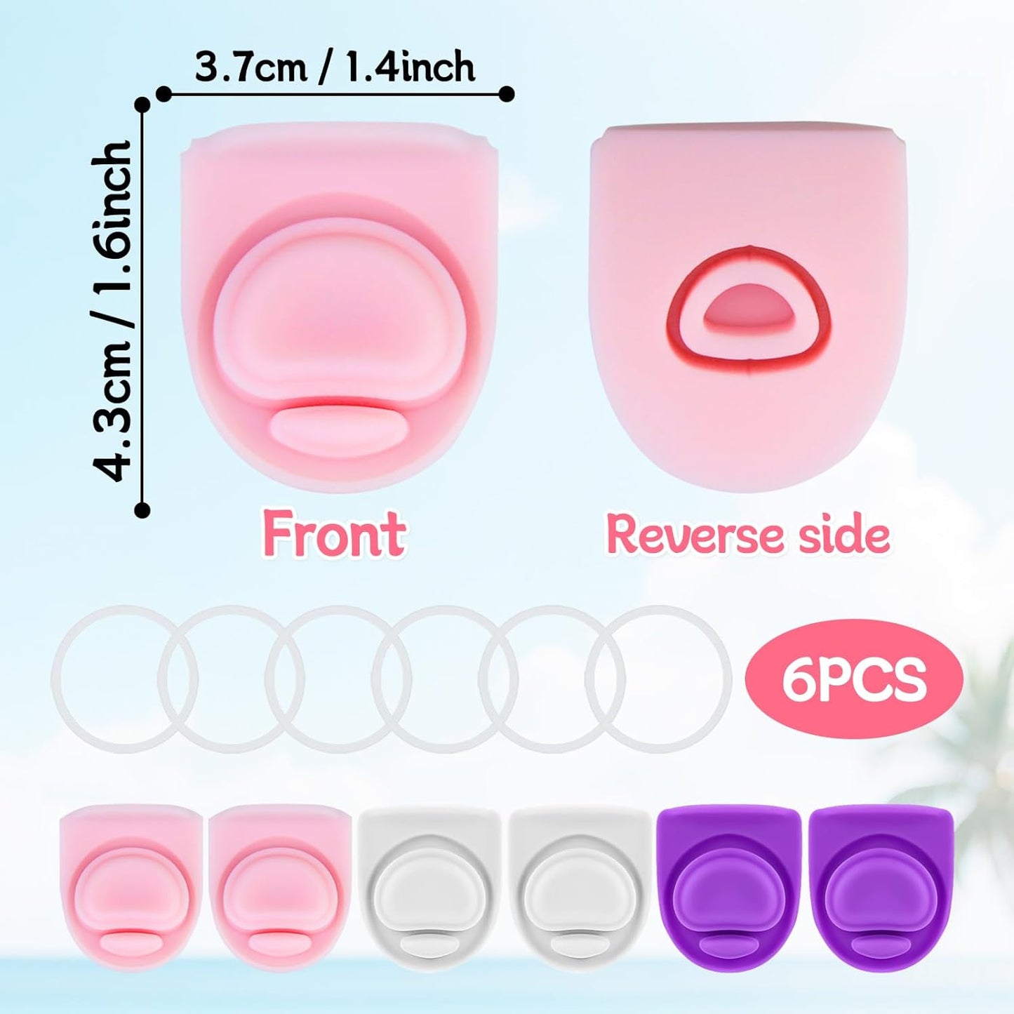 Owala | Replacement Lid Rubber Seal Stopper Set - 6 O-Ring Gaskets for 24/32 oz Water Bottles