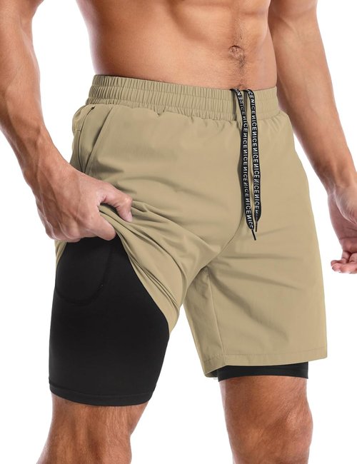 Aolesy Men's Running Shorts - Quick Dry Athletic Gym Shorts with Pockets | 5''/7'' Sizes Available