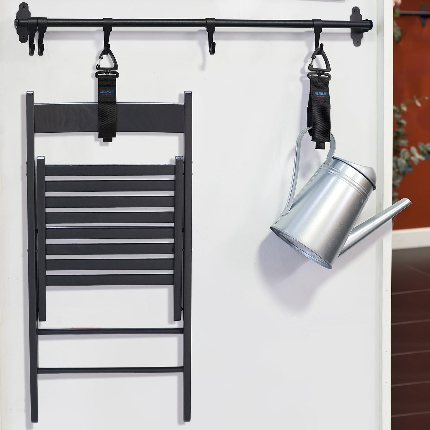 Trilancer Hook-and-Loop Storage Straps with Triangular Buckle to Hang on Walls, for Garage Organization and Storage, for Cables, Wires, Rope, Hoses, Tools of Home, Workshop, Studio, Shop（6L）