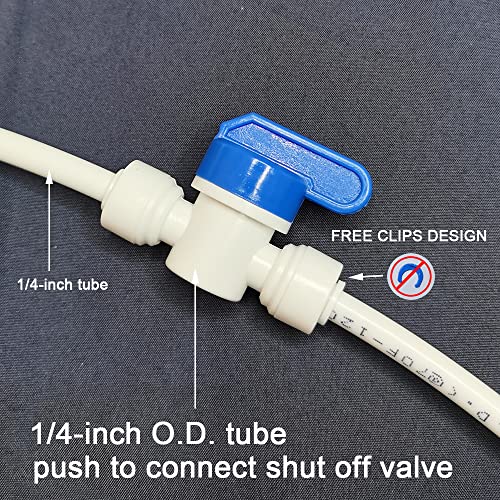 1/4 Inch Quick Connect Ball Valve Set - Pack of 5