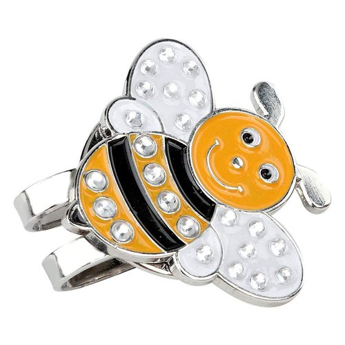 Golf Hat Clip, Cute Bee Pattern Detachable Magnetic Ball Marker Golfer Accessory for Women Kids Golfing