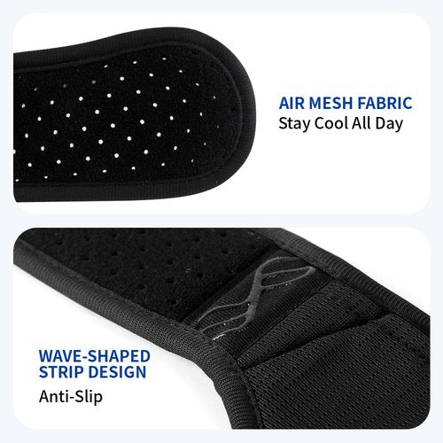 Hernia Belt Truss for Men for Women,Comfortable & Breathable Design,for Single/Double Inguinal Hernia or Sports Hernia Pain Relief,Recovery Strap with 2 Compression Pads Comfortable Material(Black, L,35"-41")