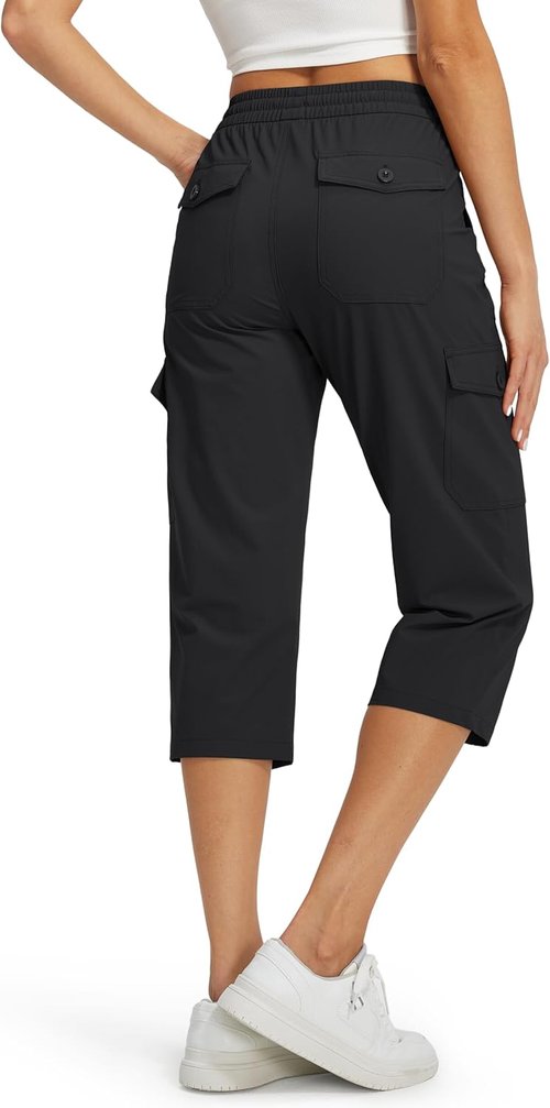 Libin Women's Capri Pants - Quick Dry, Water-Resistant Cargo Capris for Travel & Hiking | Casual Summer Style