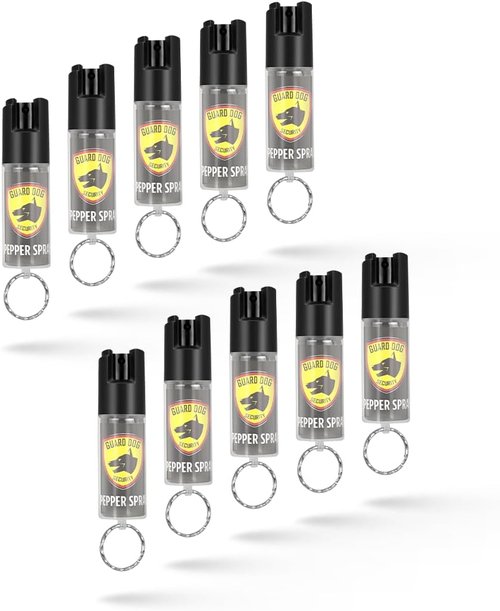 Guard Dog Security Pepper Spray Keychain - Self Defense for Women & Men | 16 Feet Range, Compact Design