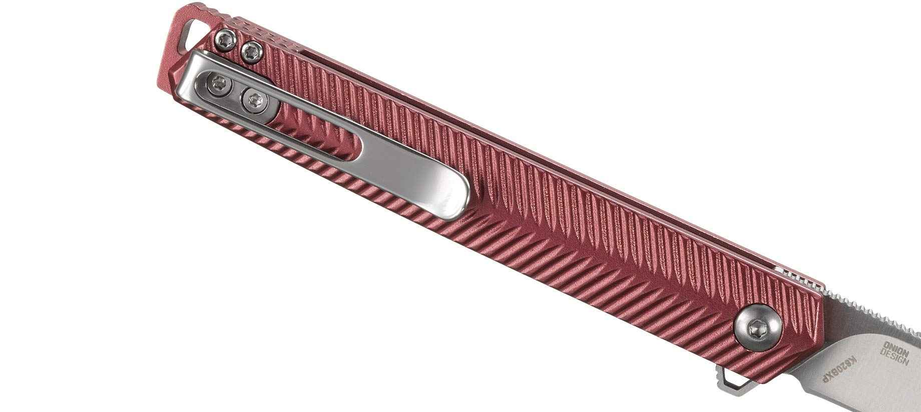 CRKT Stylus Everyday Carry EDC Pocket Folding Knife with Liner Lock: 12C27 Plain Edge Blade, Aluminum Handle, Pocket Clip, K820BXP