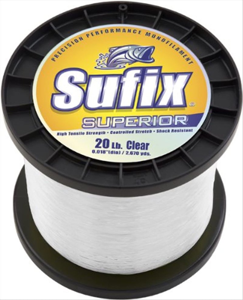 Sufix Superior 1-Pound Spool Size Fishing Line (Clear, 30-Pound)