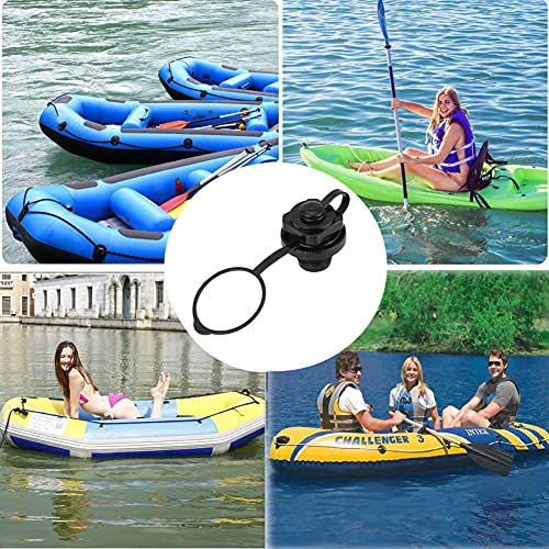 Inflatable Boat Air Valve,2PCS Replacement Caps Spiral Plugs 0ne-Way