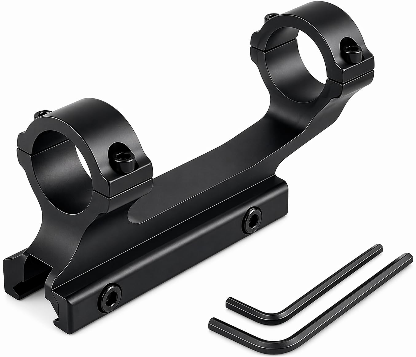 Gotical 1" Cantilever Dual Ring Scope Rings 20mm Picatinny 1 Inch Rail Scope Mount for Rifle Scope (Black - 1" Cantilever Dual Ring) Durable (1" Cantilever Dual Ring Scope Rings.)