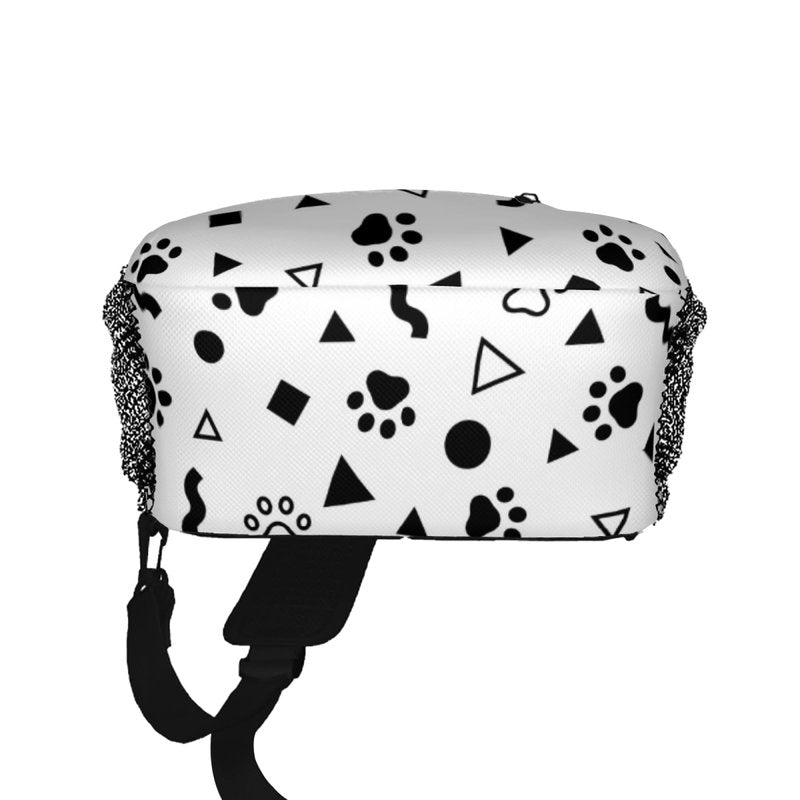 Crossbody Sling Puppy Footprint Pattern Backpack Chest Bag Waterproof Daypack Fanny Pack Cross Body Bag for Women Men Travel Shopping Leisure Sport
