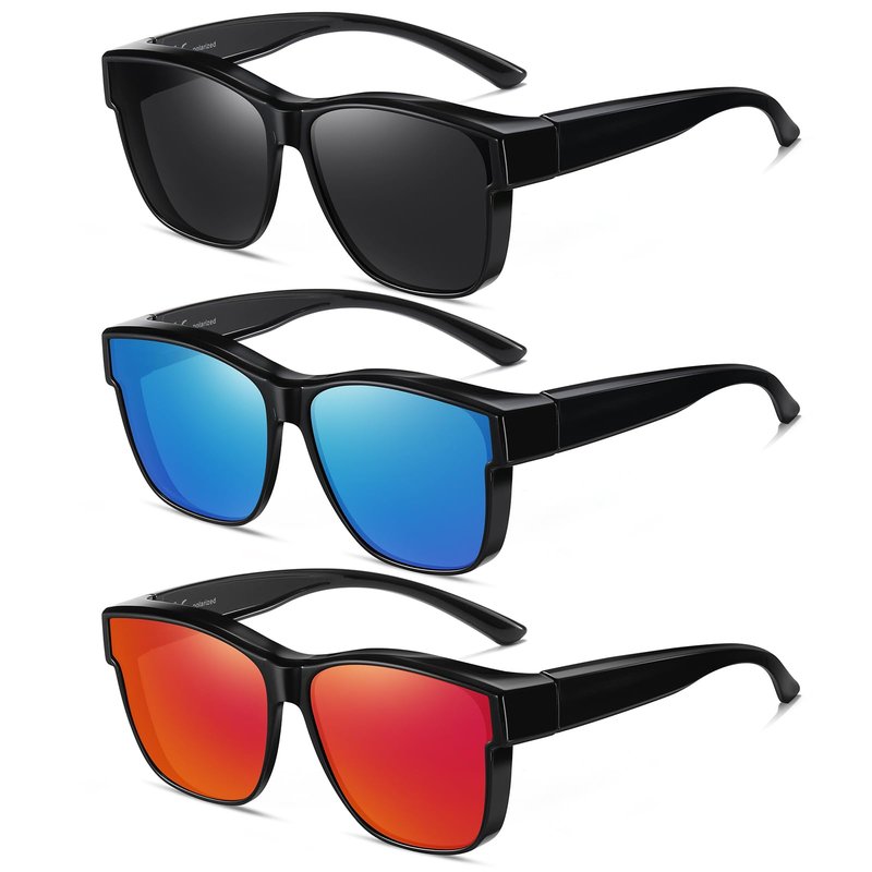 Wzerry Polarized Sunglasses Over Glasses for Women - Fit Over Glasses UV400 Protection Large Shades for Driving & Outdoor