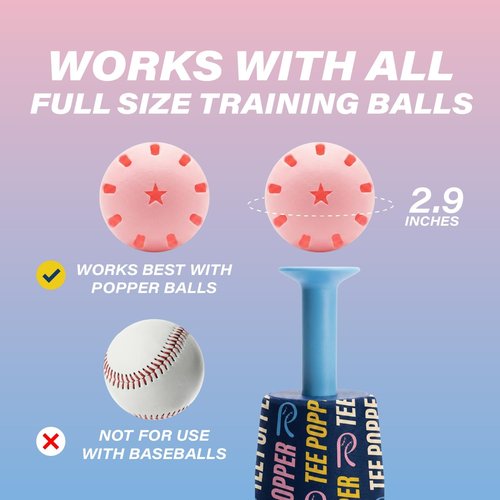 Bandit Sports Batting Tee - Durable Nylon Design for Long-Lasting Baseball Training | Perfect for Hitting Practice