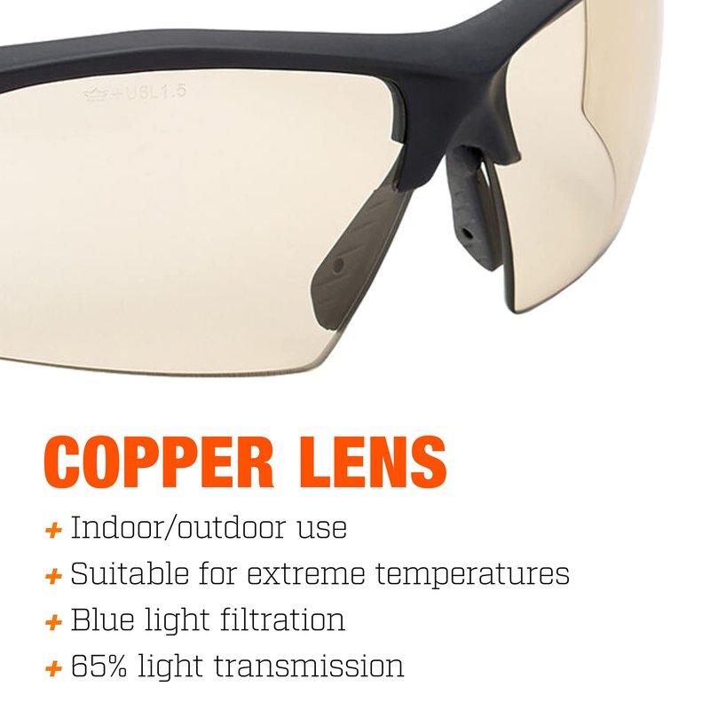 Bolle Tactical Tryon Spectacles CSP PC Lens Platinum Coating