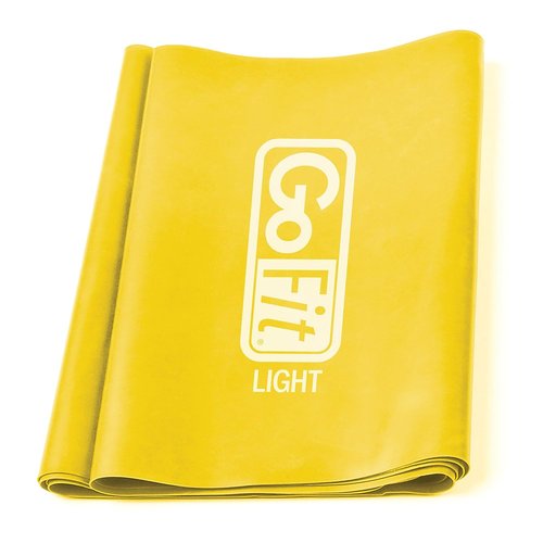 GoFit Light Flat Resistance Band - Latex Free, Yellow