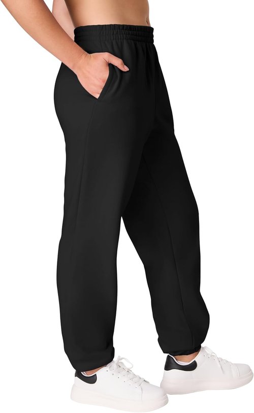 Hanes Women's Midweight Fleece Joggers - Comfortable Sweatpants with Pockets | 30" Plus Size