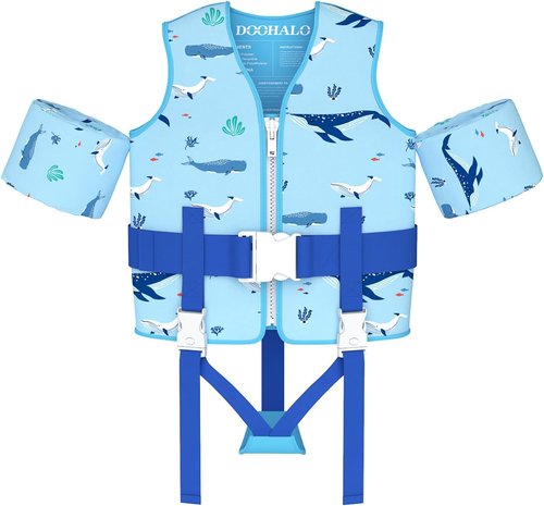 DOOHALO Toddler Swim Vest | Kids Swimming Training Aid for Ages 1-8 | Fits 20-46 lbs