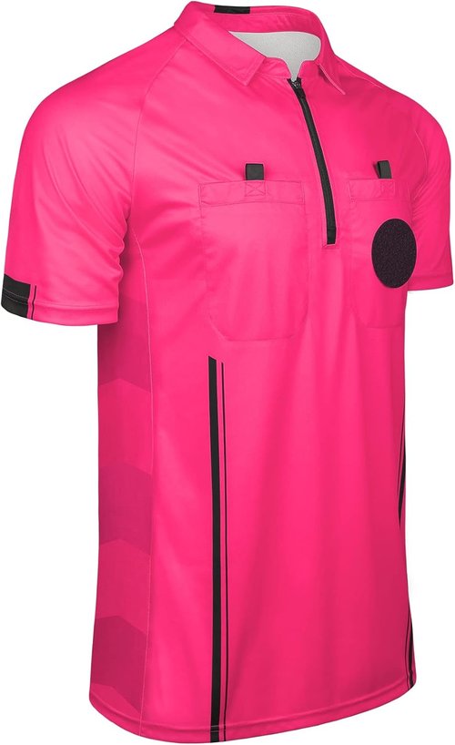 FitsT4 Soccer Referee Jersey - Short Sleeve Pro Referee Shirt for Ultimate Comfort & Performance