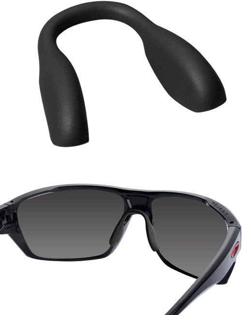 Bwake Standard Fit Replacement Nose Pieces Pads for Oakley Split Time Sunglasses OO4129 - Black