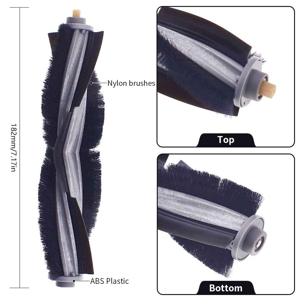 Neutop Replacement Parts Compatible with Ecovacs Deebot X1 Plus/Turbo/Omni, T10 Plus/Omni, Robot Vacuum Accessories 1 Roller 4 Filter Sets 6 Side Brushes.