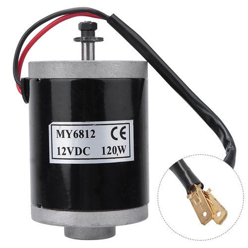 Brush Motor 12V Headerbs MY6812 Underwater 120W High Speed Small with Belt Pulley for Electric Scooter