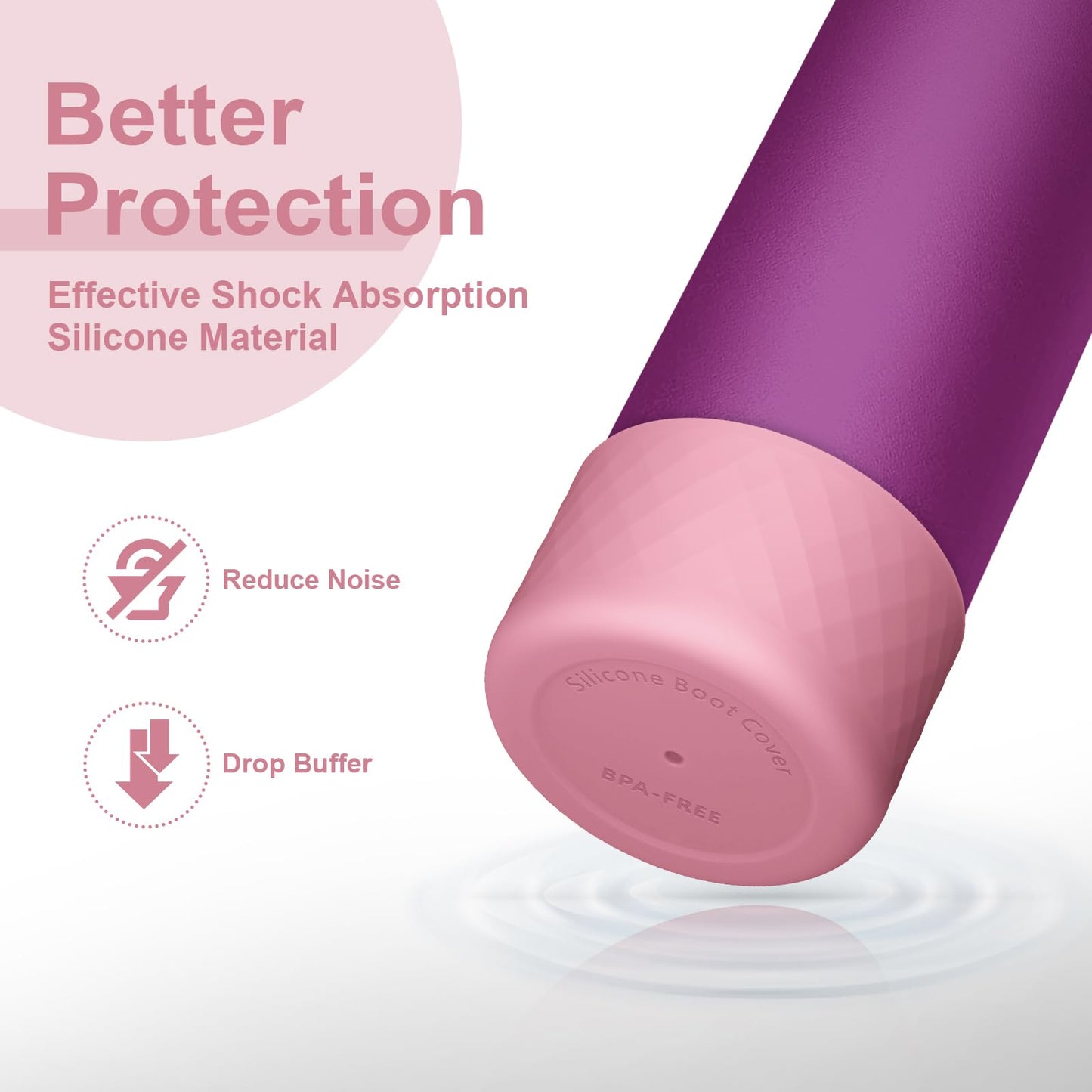 Alwenid 2PCS Silicone Water Bottle Boot for Owala 32 Oz, Anti-Slip Protective Sleeve Bottom Bumper Protector for FreeSip, Twist, and Flip Stainless Steel Water Bottles (Rose)