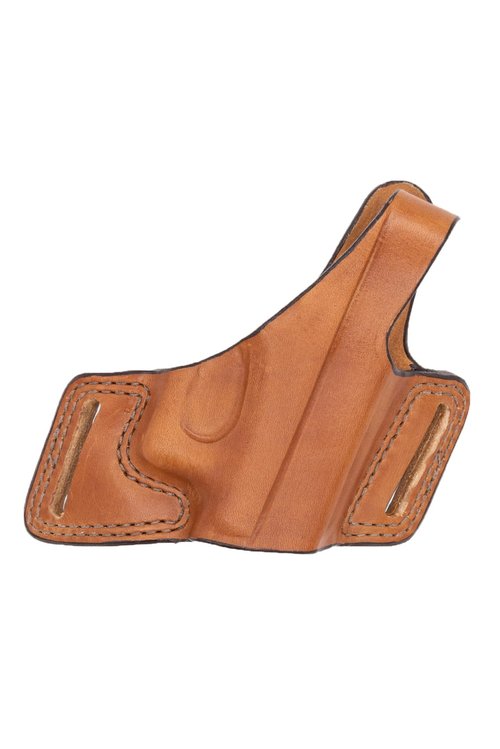 Bianchi 5 Black Widow Belt Slide Holster, Fits S&W K-Frame Model 19 2-4 in, Tan, Right Hand