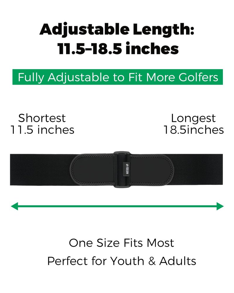 FODESAN Adjustable Golf Swing Trainer Arm Band – 2026 Essential Golf Accessories for Golfers – Innovative Arm Connection Aid with Strong Restraining Power to Fix Chicken Wing & Improve Swing Stability