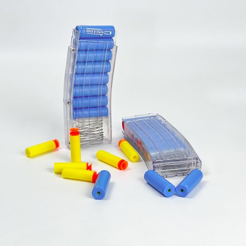 ZONZTER Toy Gun M16 Parts Standard Magazine × 2, Suitable for ZONZTER M16 Toy Foam Blaster Accessories for Age 14+