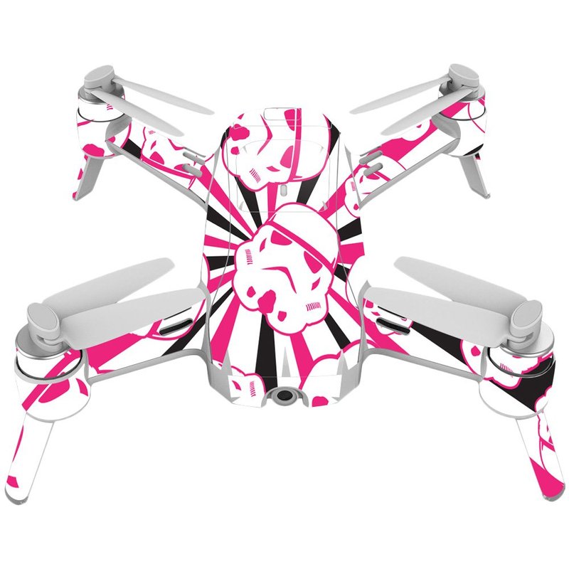 MightySkins Skin Compatible with Yuneec Breeze 4K - Pink Trooper Storm | Protective, Durable, and Unique Vinyl Decal wrap Cover | Easy to Apply, Remove, and Change Styles | Made in The USA