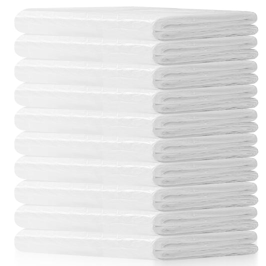 9x12 Ft Plastic Drop Cloths for Painting | 10-Pack Plastic Sheeting Painting Supplies | Dust Cover for Furniture, Floor, Couch Protector