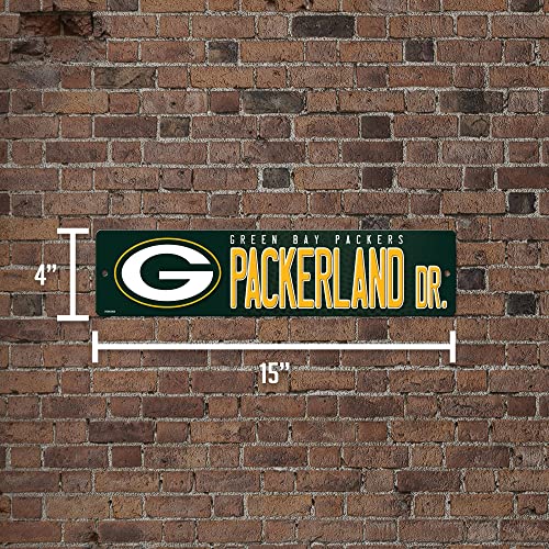 Green Bay Packers Plastic Street Sign - 4" x 16" Indoor/Outdoor