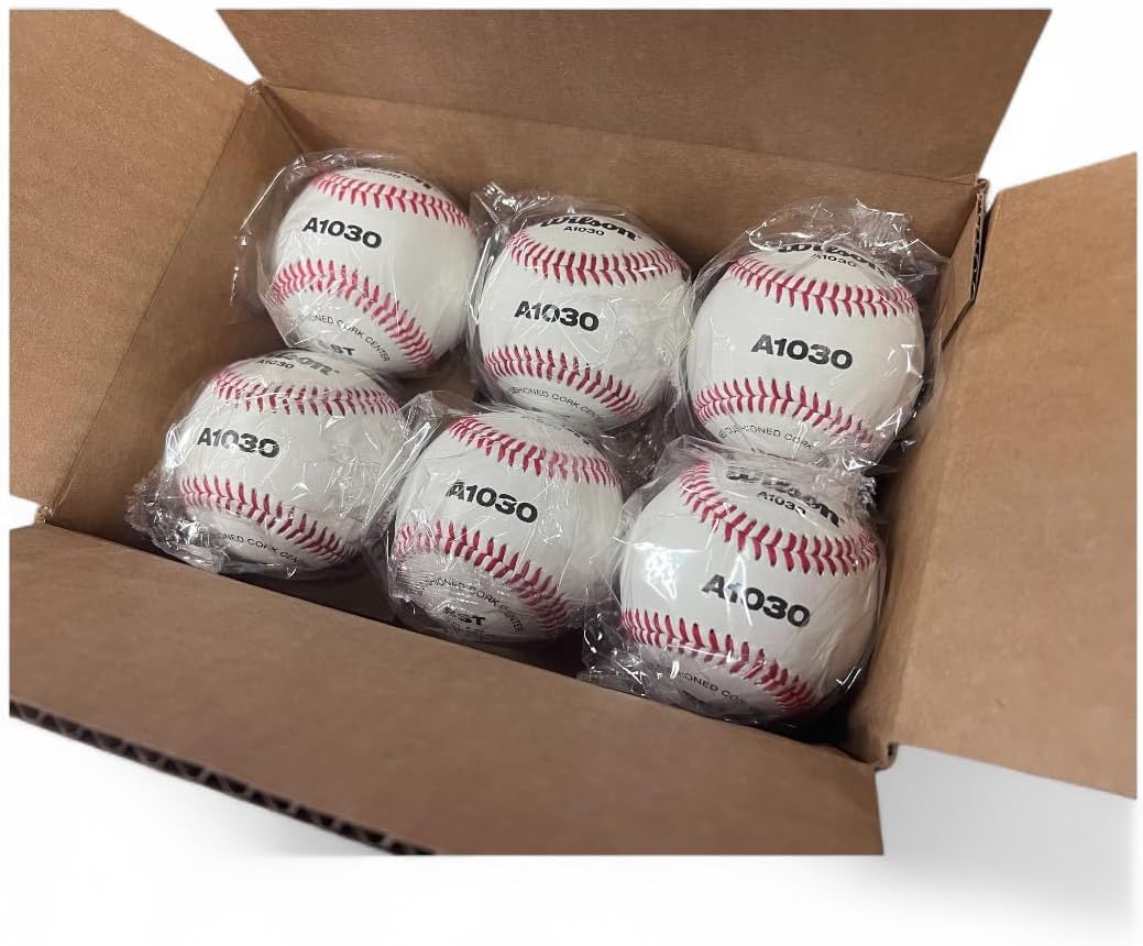 WILSON WTA1030B Baseballs - Premium Quality 6-Pack for Enhanced Performance