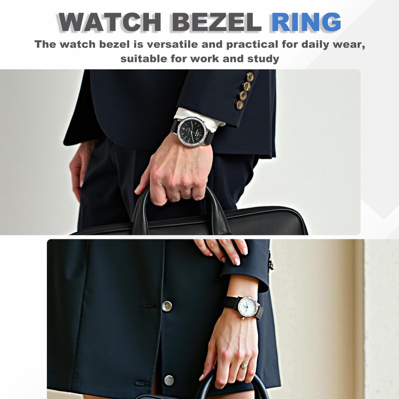PATIKIL Watch Bezel Insert 47mm, Steel Watch Bezel Ring Adhesive Anti Scratch Bumper Cover Wristwatch Loop Frame Protective Case for Garmin for Fenix 8 Amoled Display, Silver/Gray