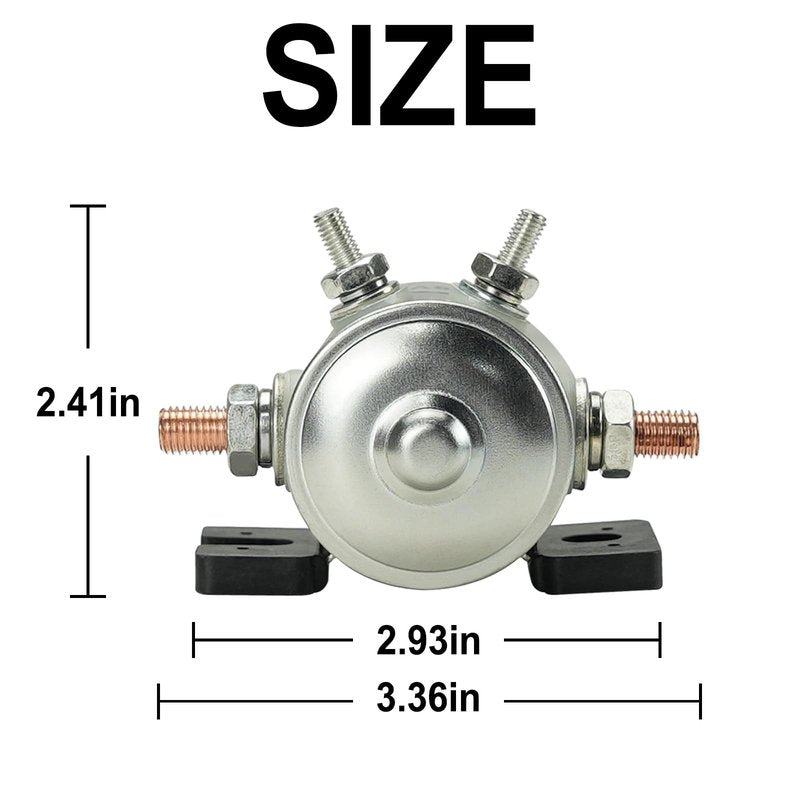 70 Series 36 Volt 4 Terminal Continuous Duty Solenoid with Resistor & Diode Kit Replacement for E-Z-G-O TXT Marathon Electric Golf Cart Model 27855G01 11761G1 27855G02