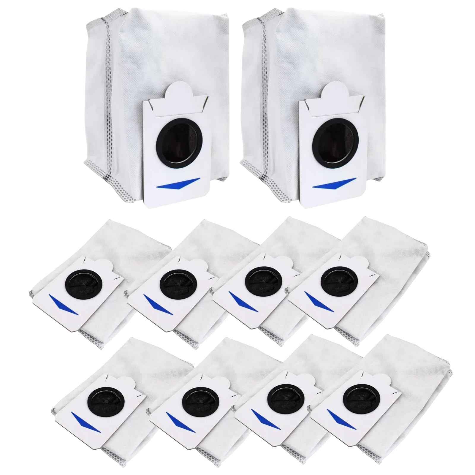 10 Pack Dust Bags Only Compatible With ECOVACS DEEBOT X2 COMBO / T30S COMBO / T30S COMBO COMPLETE Robot Vacuum Cleaner (Not Fit for Other T30 / T30s Models)