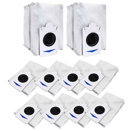 10 Pack Dust Bags Only Compatible With ECOVACS DEEBOT X2 COMBO / T30S COMBO / T30S COMBO COMPLETE Robot Vacuum Cleaner (Not Fit for Other T30 / T30s Models)
