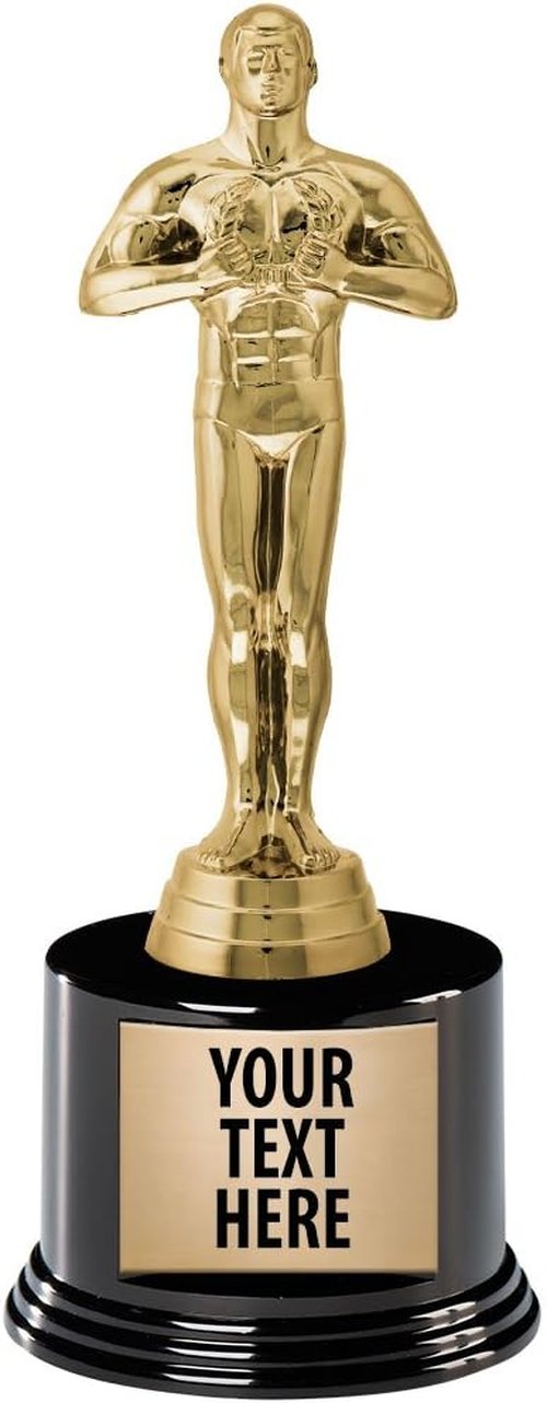 Crown Awards Achievement Trophy - Gold Award Ceremony Trophy with Free Engraving | 8.5" Size