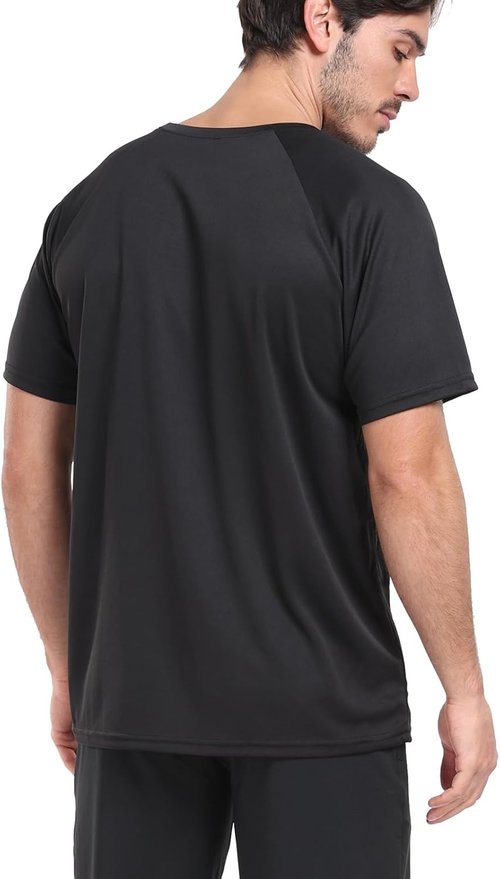 HovSiyla Running Shirts for Men - Breathable Dry Fit Athletic Tops | 1/5 Pack Cool Gym Tees