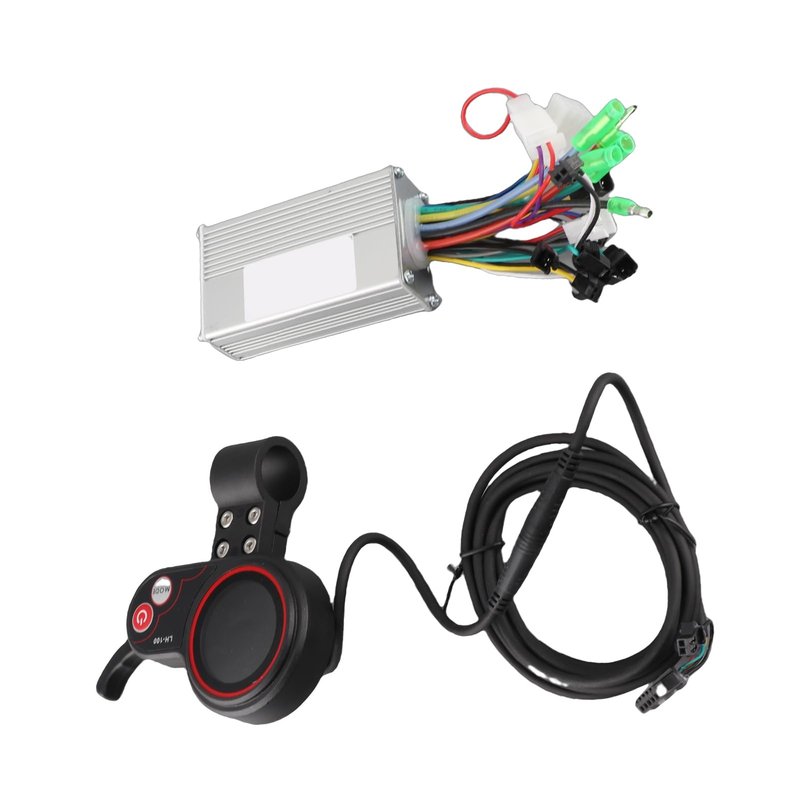 Keenso Eletric Scooter Controller with LCD Display, Controller LCD Display Control Panel with Switch Accessory for Electric Bike Scooter(48V 250/350W)